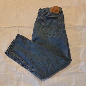 Levi's Men's 505 Relaxed Straight Stretch Blue Jeans 38x32‎